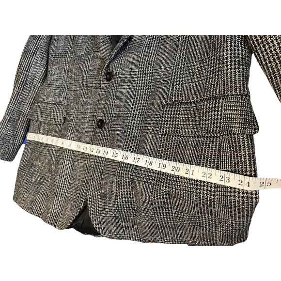 Haggar Clothing Co Size 44 Brown Plaid Blazer/Jacket 35e - Picture 12 of 16